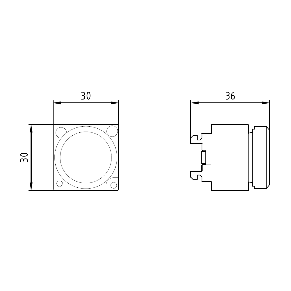 Исполнительный элемент кнопки Siemens 3SB3000-0AA21