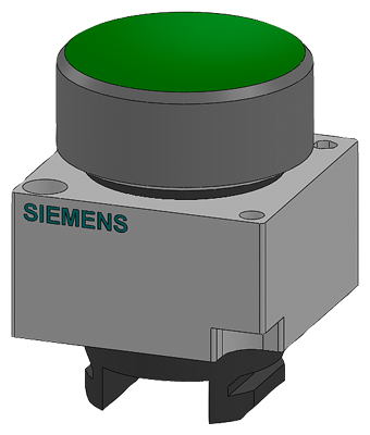 Кнопка плоская Siemens 3SB3500-0DA41