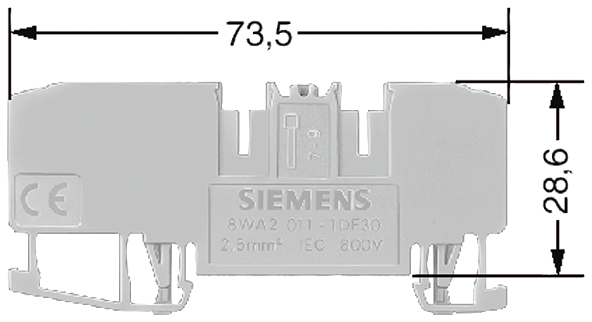 Термопластиковая клемма Siemens 8WA2011-1DF30