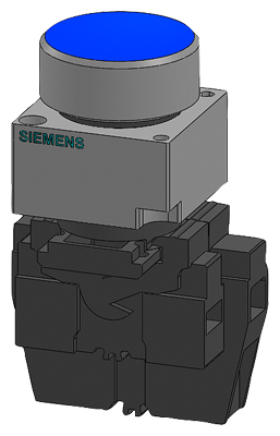 Круглая кнопка с подсветкой 3SB3655-0AA51 Siemens