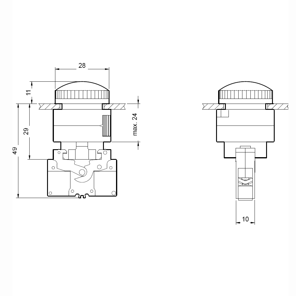 Сигнальная лампа 3SB3652-6BA20 Siemens