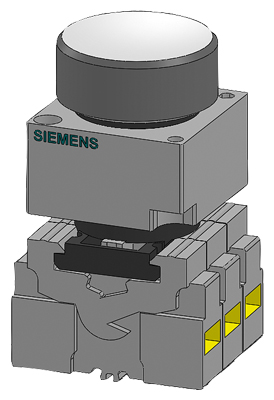 Кнопка с подсветкой Siemens 3SB3247-0AA31