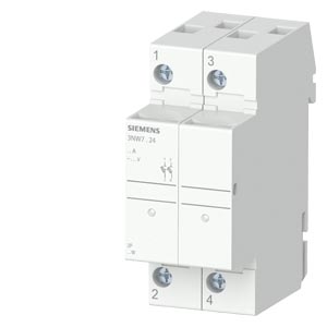 МОДУЛЬНЫЙ ДЕРЖАТЕЛЬ ДЛЯ ЦИЛИНДРИЧЕСКИХ ПРЕДОХРАНИТЕЛЕЙ РАЗМЕР 10X38MM 32A, 2-ПОЛ. С СИГНАЛ