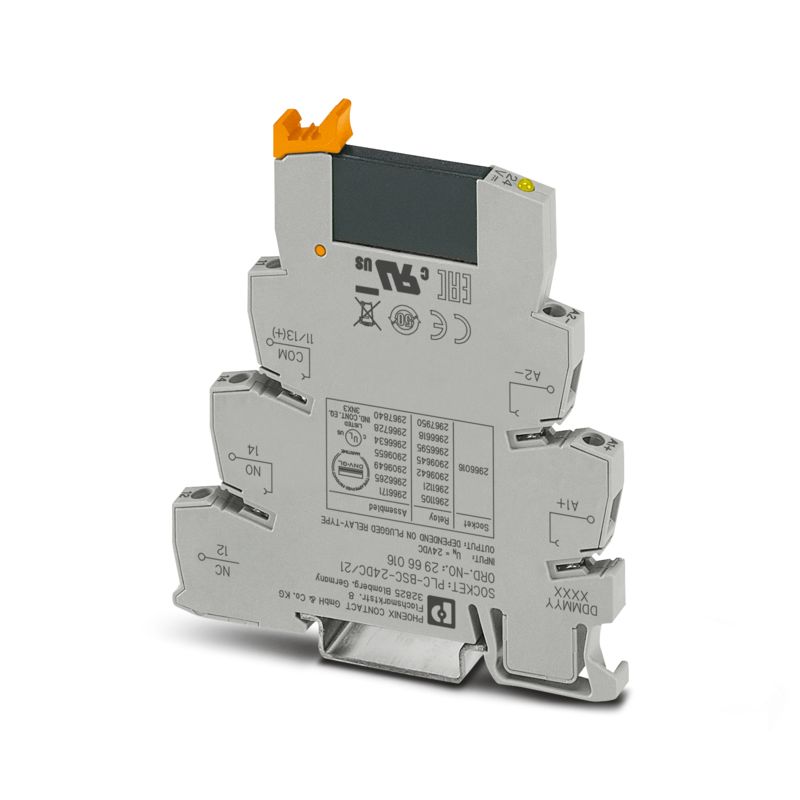 Опторазвязка PLC-OSC-24DC/24DC/2 Интерфейсный блок PLC, состоит из базового клеммного модуля PLC-BSC
