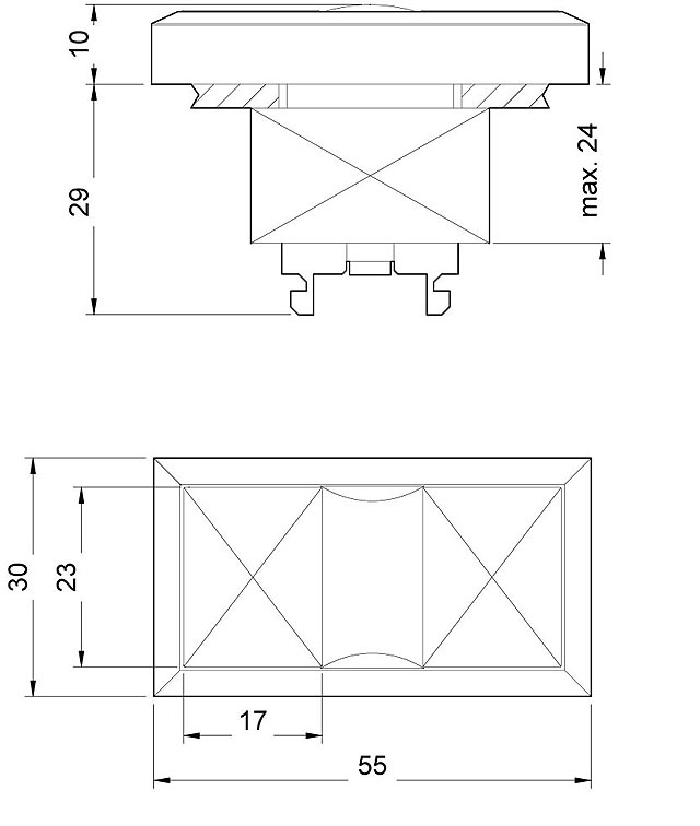 Переключатель-кнопка 3SB3101-8BC21 Siemens