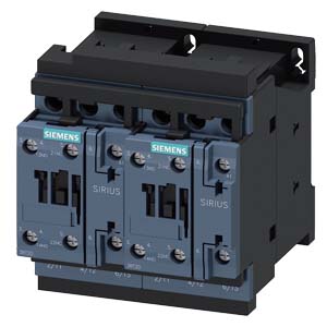 РЕВЕРСИВНЫЙ КОНТАКОР, AC3, 18.5КВТ/ 400V AC 230V, 50/60 ГЦ, 3-ПОЛ., ТИП S0, ВИНТОВЫЕ КЛЕММЫ, ЭЛ