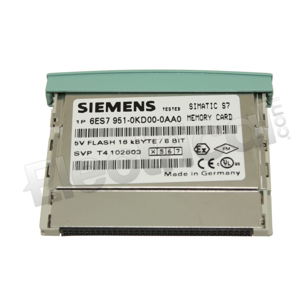 Карта памяти SIMATIC S7 Siemens 6ES7951-0KD00-0AA0