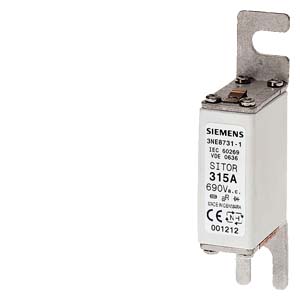 SITOR FUSE-LINK (DIN 43653, SZ.00,COMPACT UNIT) 40A, AC 690V FIXING DIMENSION 80MM