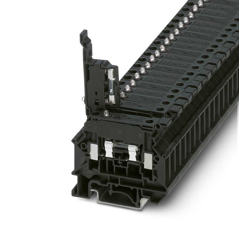 UK 5-HESILA 250 N Клемма для уста-новки предохранителей 1P/6,3A/500V/0,2...6mm2/Черный