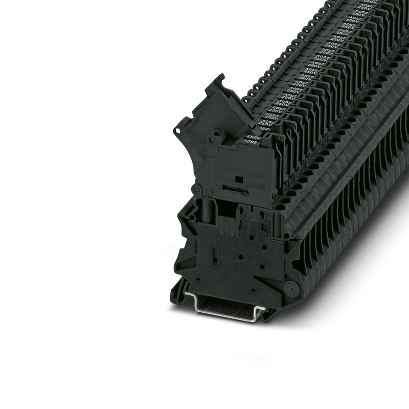 UT 4-HESILA 250 (5X20) Клемма 6.3A/250V/4mm2/Чёрный
